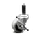 Service Caster 2 Inch Thermoplastic Rubber Wheel 1-1/8 Inch Expanding Stem Caster with Brake SCC-EX05S210-TPRS-SLB-118 - alternate 1